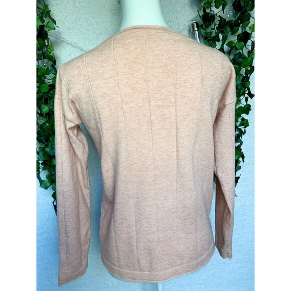 Hem and Thread Orange Long Sleeve Sweater Shirt Women's Size Small - Picture 9 of 10